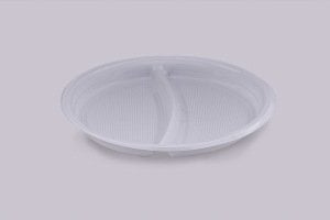 220MM BEYAZ TABAK 2 BÖLMELİ PP - 1200 ADET